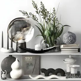 Decorative with ceramic bouquet